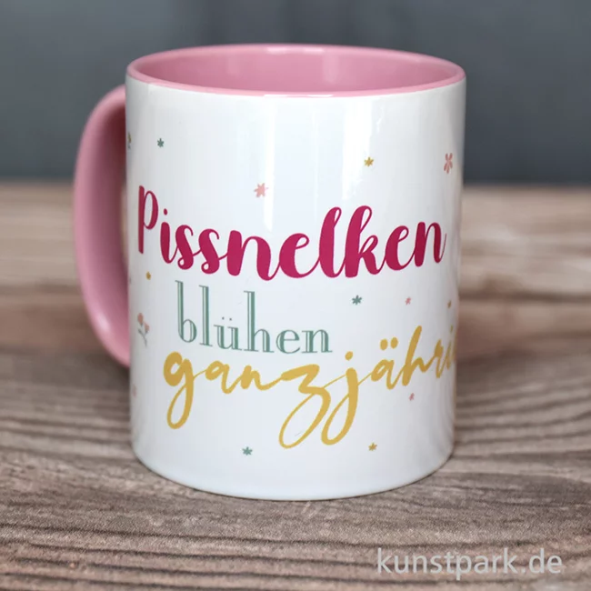 Artikelbild 2 des Artikels “Tasse, Rosa, Bedruckt, Design, Pissnelke “