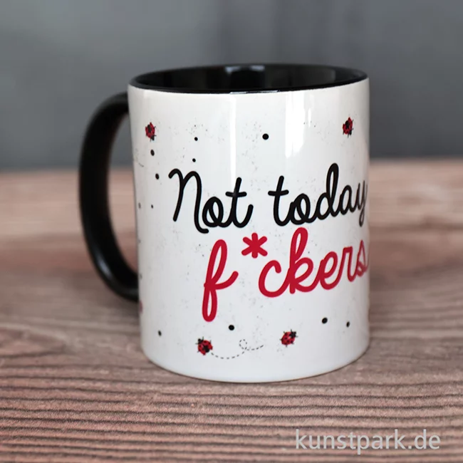 Artikelbild 2 des Artikels “Tasse, Schwarz, Bedruckt, Design, Not today “