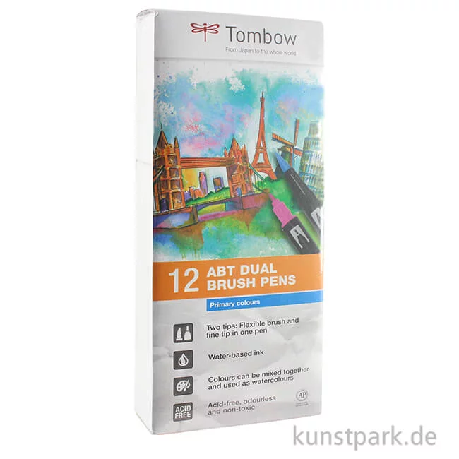 Artikelbild 2 des Artikels “Tombow Dual Brush Pen - Set 12 Grundfarben “