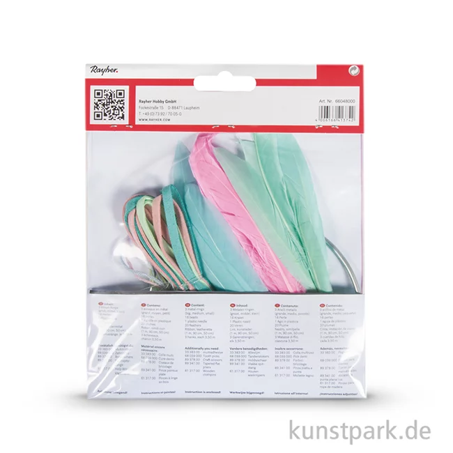 Artikelbild 2 des Artikels “Traumfänger Set - Bunt-Pastell, 17x33 cm “