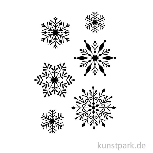 Artikelbild 2 des Artikels “Viva Decor Universal-Schablone A4 - Schneeflocken “