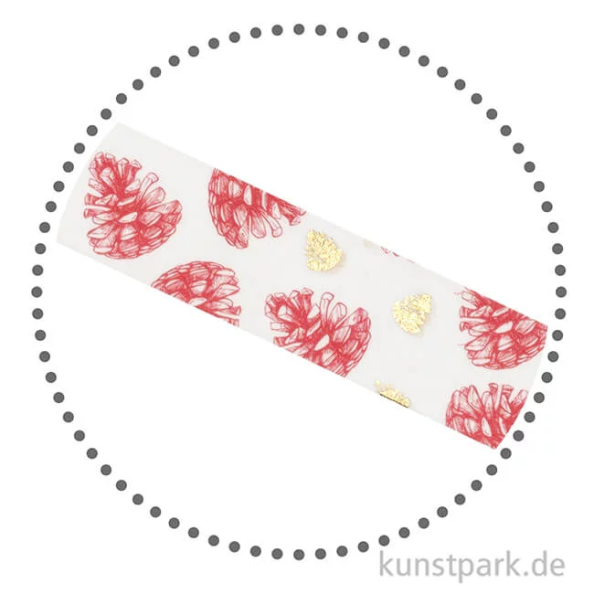 Artikelbild 2 des Artikels “Vivi Gade Washitape - Punkte Rot, 15 mm, Set mit 2x4 m “