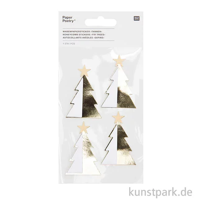 Artikelbild 2 des Artikels “Wabenpapier Sticker - Tannen “