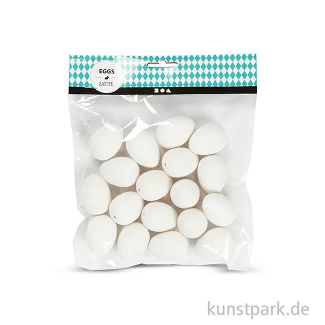 Artikelbild 2 des Artikels “Wachtelei aus Kunststoff, 4 cm, 18 Stück - weiß “