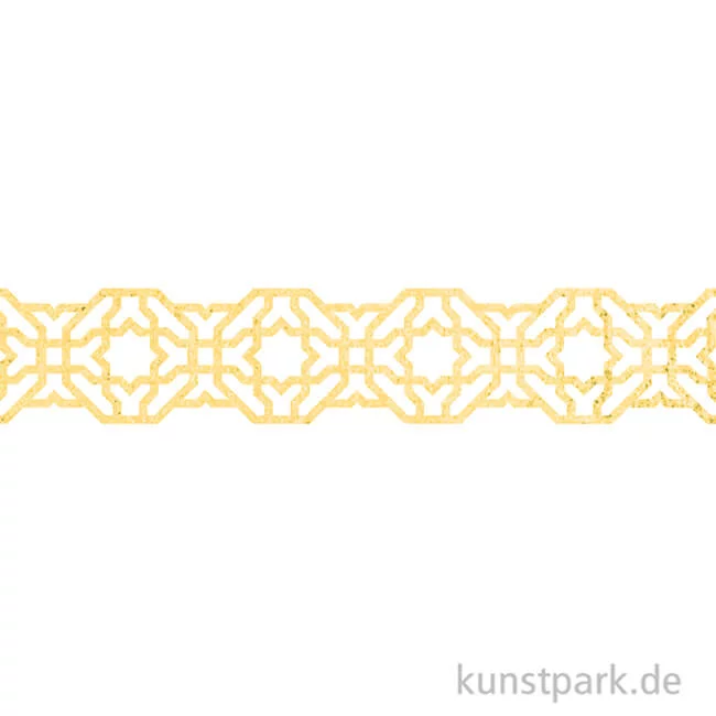 Artikelbild 2 des Artikels “Washi-Dekor-Tape, Hotfoil Ornament Gold, 15 mm, 5 m Rolle “