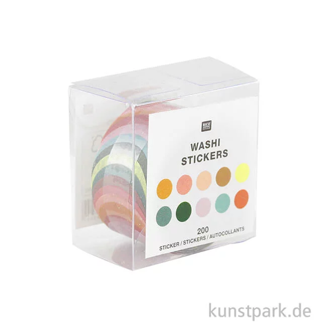 Artikelbild 2 des Artikels “Washi-Sticker - Nature Matters Kreise, 200 Stück “