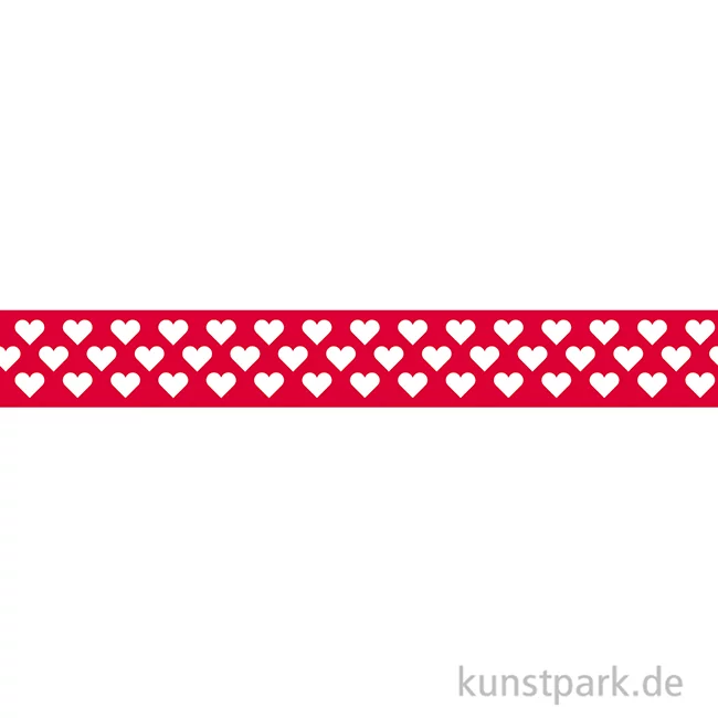 Artikelbild 2 des Artikels “Washi-Tape Herzen Rot, 15 mm, 10 m Rolle “