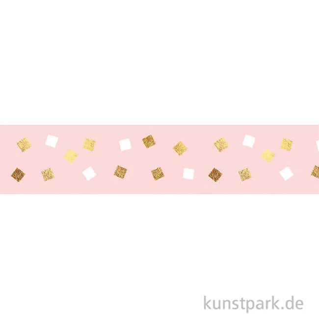 Artikelbild 2 des Artikels “Washi-Tape Hotfoil Gold Viereck, 15 mm, 5 m Rolle “