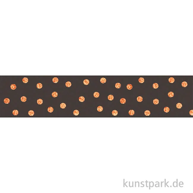 Artikelbild 2 des Artikels “Washi-Tape Hotfoil Kupfer Dots, 15 mm, 5 m Rolle “