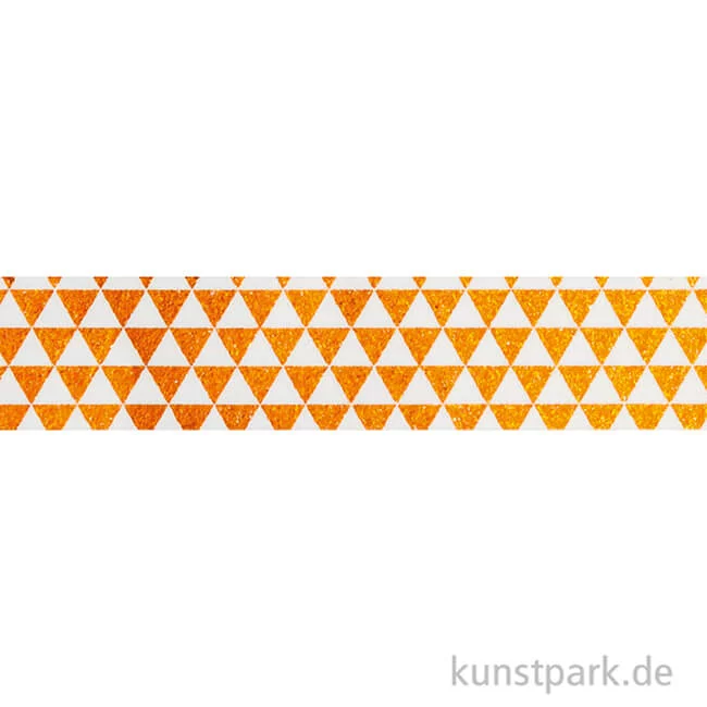Artikelbild 2 des Artikels “Washi-Tape Hotfoil Kupfer Dreieck, 15 mm, 5 m Rolle “