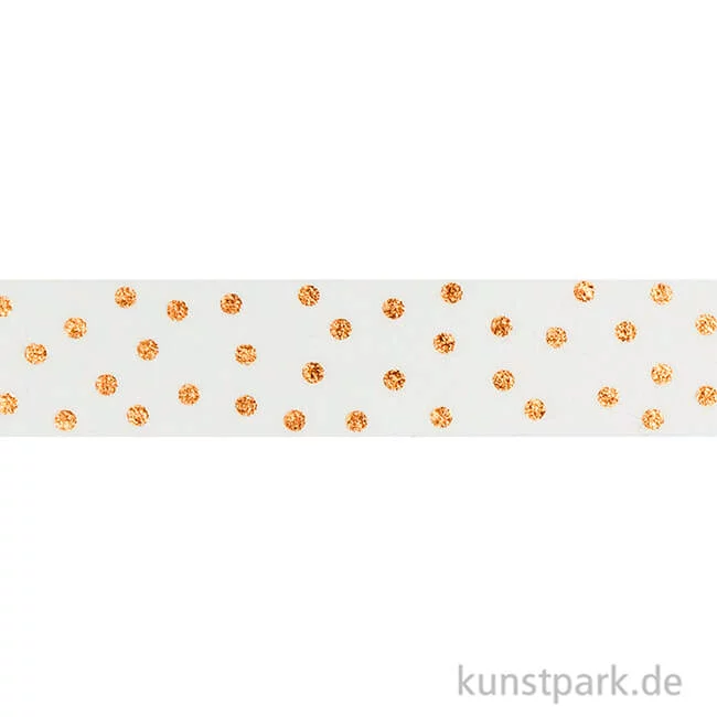 Artikelbild 2 des Artikels “Washi-Tape Hotfoil Rosegold Dots, 15 mm, 5 m Rolle “