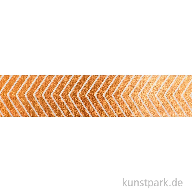 Artikelbild 2 des Artikels “Washi-Tape Hotfoil Rosegold Streifen, 15 mm, 5 m Rolle “