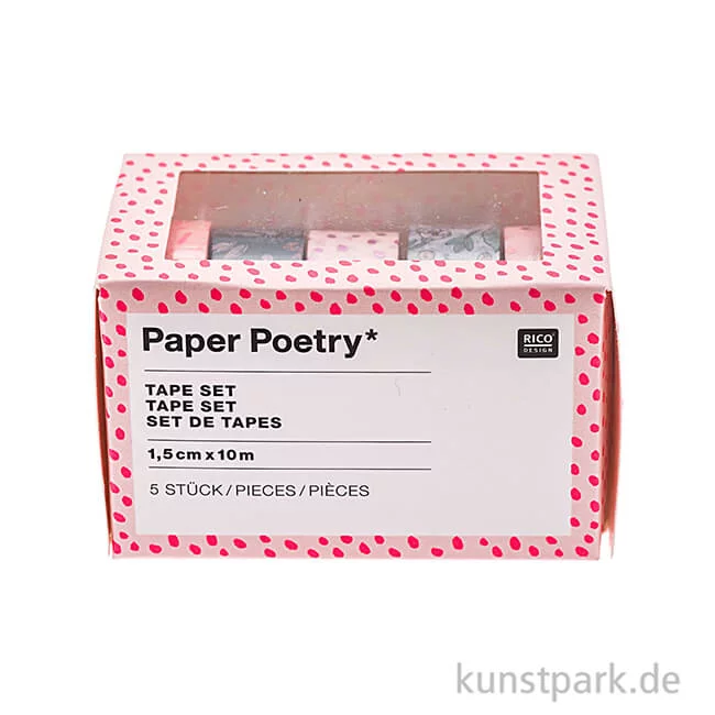 Artikelbild 2 des Artikels “Washi Tape Set - Hygge Flowers, 5 Stück, je 10 m “
