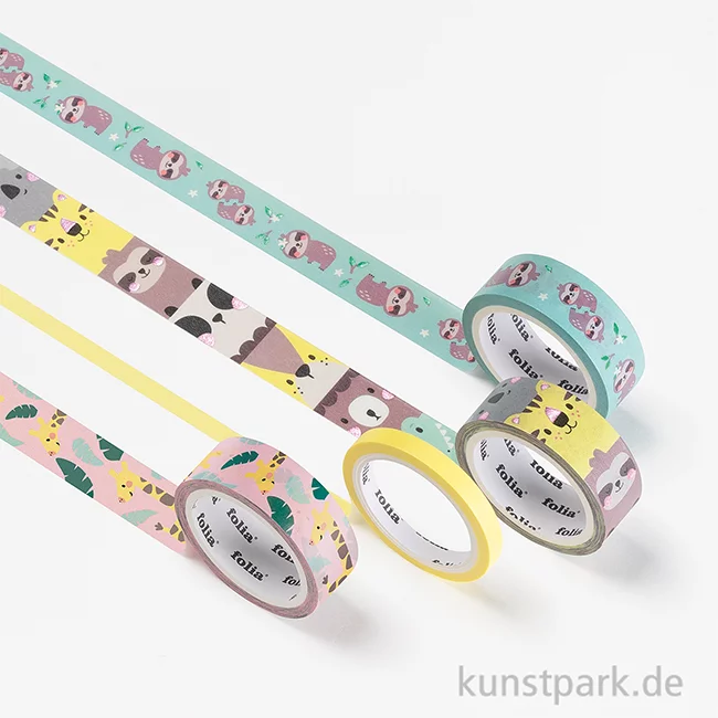 Artikelbild 2 des Artikels “Washi-Tape Set - WILDLIFE, Hotfoil, 4 Rollen, je 5 m “