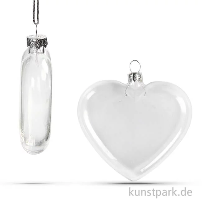 Artikelbild 2 des Artikels “Weihnachtskugel in Herzform, 7,8x9 cm, 6 Stück “