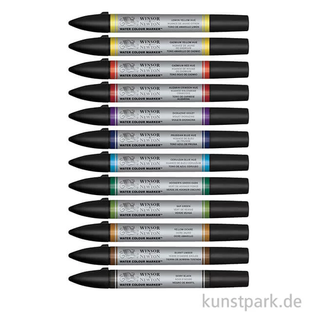 Artikelbild 2 des Artikels “Winsor & Newton Watercolour Marker 12 Stifte im Set “