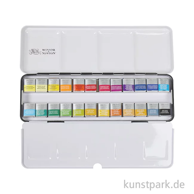 Artikelbild 2 des Artikels “Winsor & Newton Aquarellkasten mit 24 halben Näpfen “