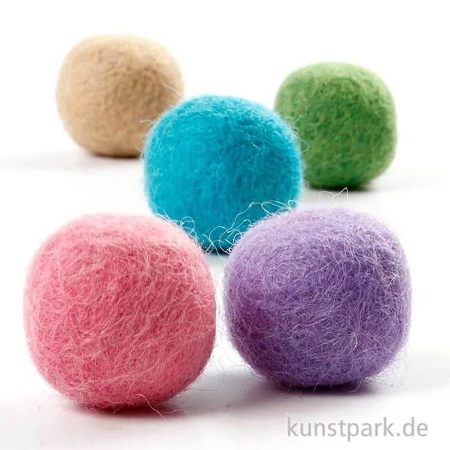 Artikelbild 2 des Artikels “Filzkugeln - Pastell, Durchmesser 20 mm, 64 Stück “