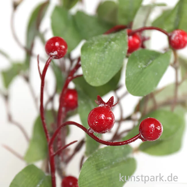 Artikelbild 2 des Artikels “Zweig mit Blättern und roten Beeren, 40 cm “