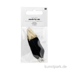 Artikelbild 2 des Artikels “Anhänger Federn - Schwarz-Gold, 2er Set “