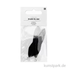 Artikelbild 2 des Artikels “Anhänger Federn - Schwarz-Silber, 2er Set “