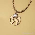 Artikelbild 2 des Artikels “Anhänger Metall - goldene Weltkarte, 2 Stück “