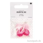 Artikelbild 2 des Artikels “Anhänger Mini Pompons - Neon Pink, 4er Set “