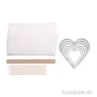 Artikelbild 2 des Artikels “Bastelset Modellieren, All you need is love, Herzen aus Porzella “