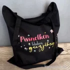 Artikelbild 2 des Artikels “Baumwolltasche, Schwarz, Bedruckt, Design, Pissnelken “