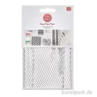 Artikelbild 2 des Artikels “Decoupage Papier - Metallisch Silber Zickzack, 3 Stück “