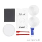 Artikelbild 2 des Artikels “DIY Set - Tablett Gießen mit Marmorierung, Blau, Weiß “