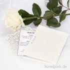 Artikelbild 2 des Artikels “Doppelkarte mit feinem Ausschnitt & Umschlag, 12 x 17,7 cm, 5 Stück - creme “