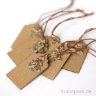 Artikelbild 2 des Artikels “Geschenkanhänger aus Karton mit Baum, Gold, 4,5 x 2,5 cm, 6 Stück “