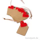 Artikelbild 2 des Artikels “Geschenkanhänger aus Karton mit Herz, Rot, 4,5 x 2,5 cm, 6 Stück “