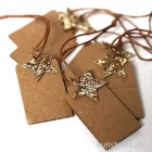 Artikelbild 2 des Artikels “Geschenkanhänger aus Karton mit Stern, Gold, 4,5 x 2,5 cm, 6 Stück “