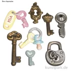 Artikelbild 2 des Artikels “Gießform - Glücks-Schlüssel, 8 Motive, 3,5 - 7 cm “
