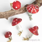 Artikelbild 2 des Artikels “Glas-Clip Fliegenpilz, Spitz, Glitter, 5,8 x 5,5 x 9,5 cm “
