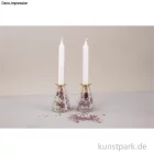 Artikelbild 2 des Artikels “Glasvase mit Trockenblumen + Kerzenhalter für Stabkerze, ø 8 x 12,5 cm “