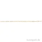 Artikelbild 2 des Artikels “Gliederkette Paperclip geprägt, Gold, 1,2 x 5,4 x 15 mm, Länge 80 cm “