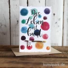 Artikelbild 2 des Artikels “Good old friends - Wasserfarben Karte, Das Leben ist bunt “