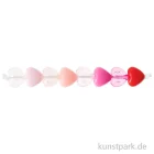 Artikelbild 2 des Artikels “Herz Perlen, Rosa Irisierend Mix, 8 x 9 x 5 mm, 70 Stück “