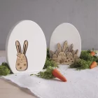 Artikelbild 2 des Artikels “Holz Osterhasen + Freunde, Natur, 4-8,8 cm, 8 Stück “
