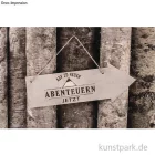 Artikelbild 2 des Artikels “Holz Schild mit Jutegarn - Pfeil “