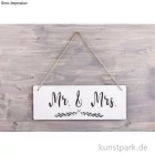 Artikelbild 2 des Artikels “Holz Schild mit Jutegarn - Rechteck “