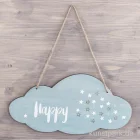 Artikelbild 2 des Artikels “Holz Schild mit Jutegarn - Wolke “