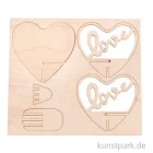 Artikelbild 2 des Artikels “Holz-Steckteil - Love, 10 cm, Bausatz mit 5 Teilen “