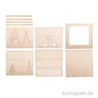 Artikelbild 2 des Artikels “Holzbausatz 3D-Motivrahmen - Winterland, 20x20x6,6 cm, 14-teilig “