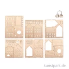 Artikelbild 2 des Artikels “Holzbausatz Nordic Häuser, Natur, 11,8-12 cm, 85-tlg + Lichterketten “