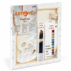 Artikelbild 2 des Artikels “Keilrahmen ART4YOU - Malset mit Zubehör, Fashion, 40 x 40 cm “