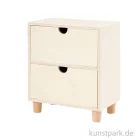 Artikelbild 2 des Artikels “Kommode aus hellem Holz mit 2 Schubladen “